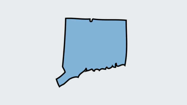Connecticut state outline