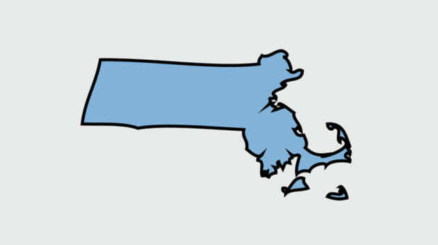 Massachusetts state outline
