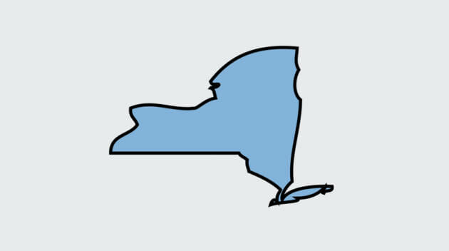 New York state outline