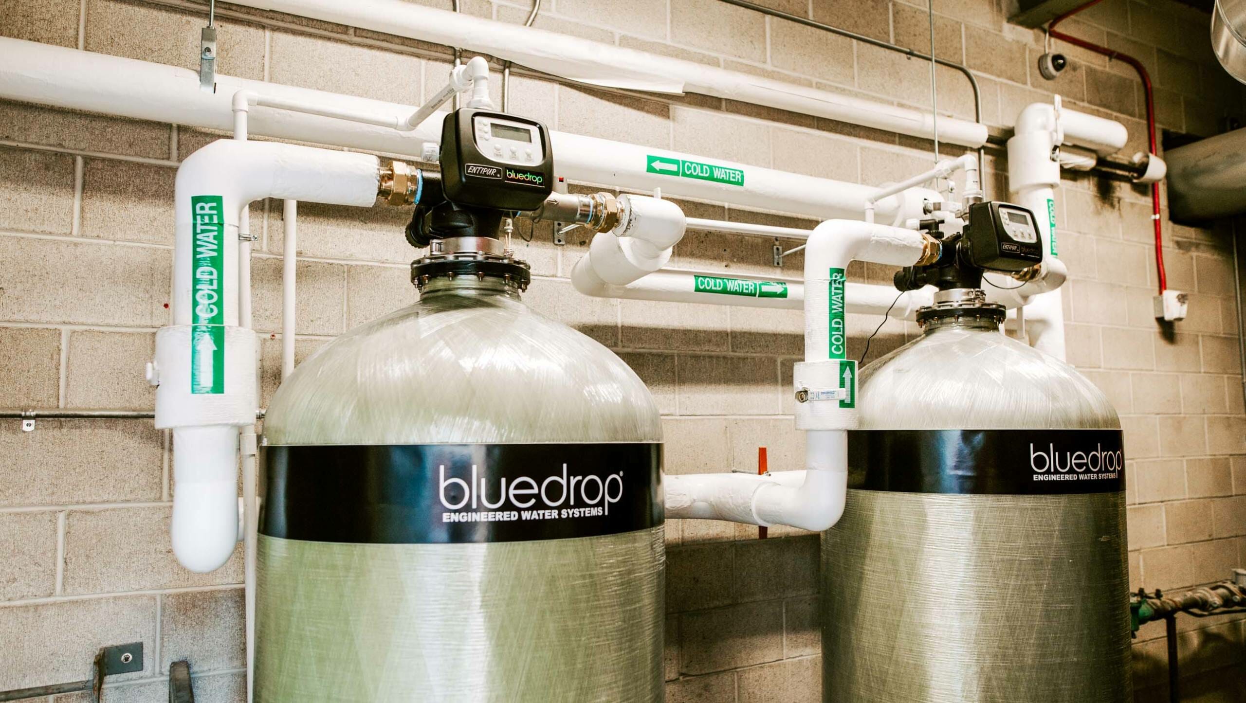 A bluedrop water engineered water system to filter.