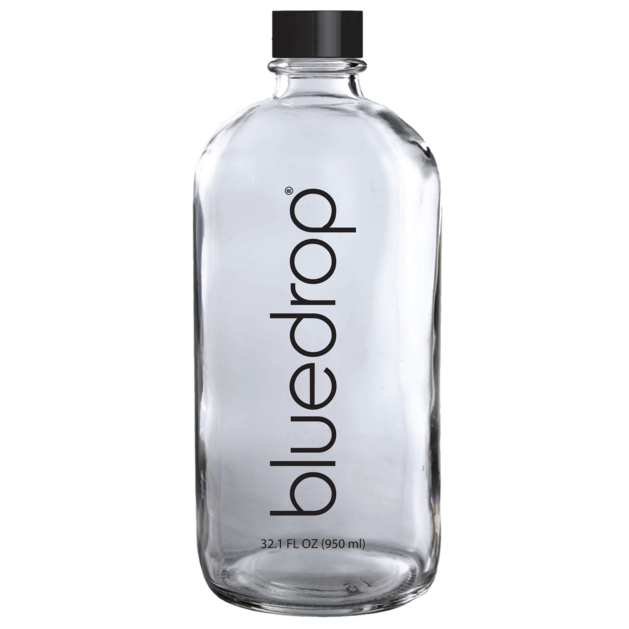 A bluedrop water custom bottle