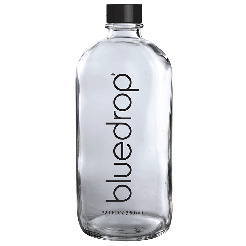A bluedrop water custom bottle