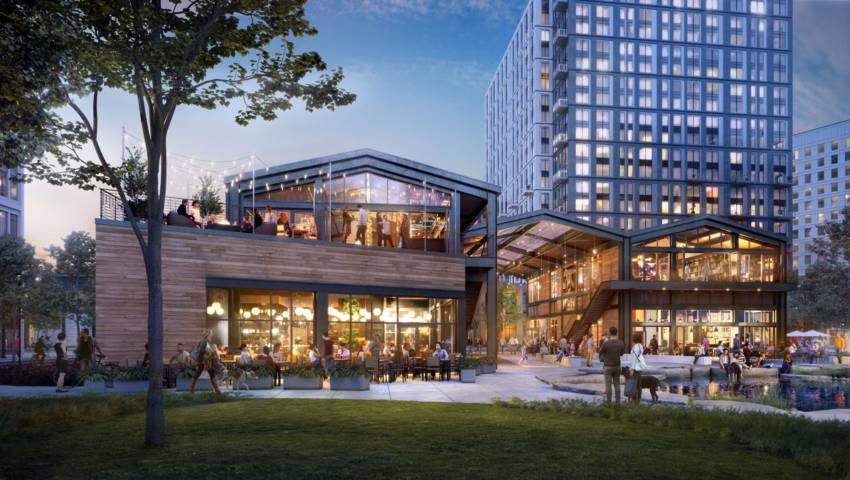 A rendering of the lexington location at cambridge crossing.
