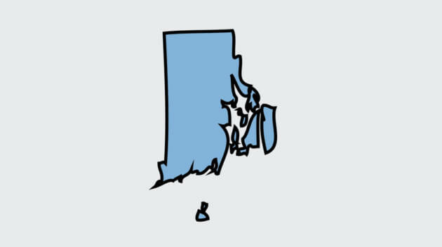 Rhode Island state outline