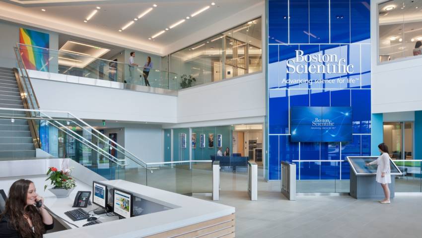 Boston Scientific office building setting.